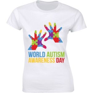 Half It Tops - Autism Awareness Autistic Heart Support T-shirt Half It Tops - Autism Awareness Autistic Heart Support T-shirt